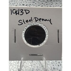 1943 Denver Steel Penny WWII Wartime Cent in VF Very Fine Condition